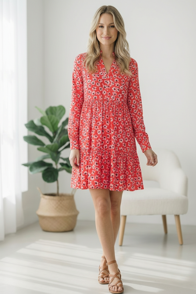 Blushing Sakura Twirl Dress