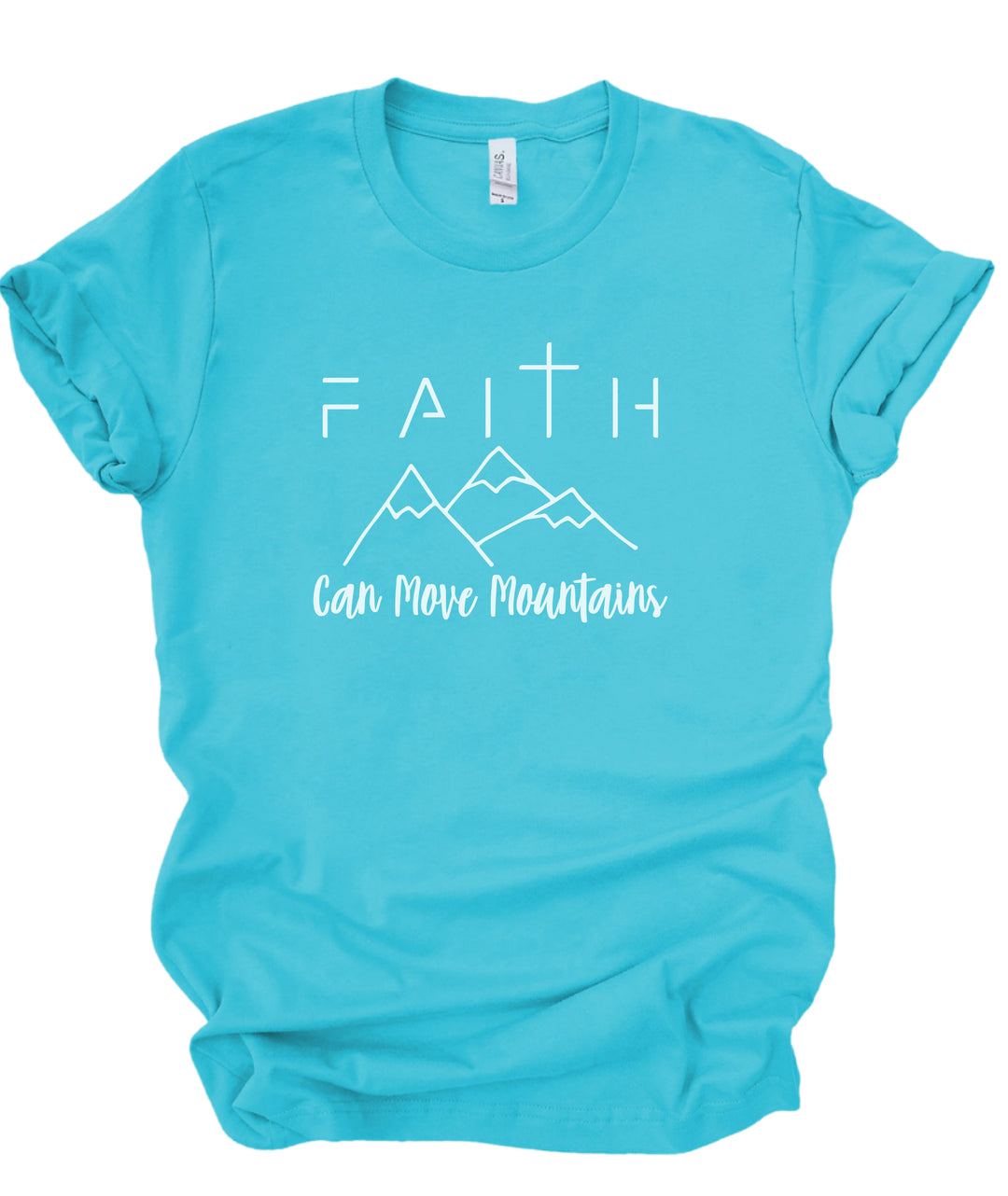 Faith Can Move Mountains - Unisex Crew-Neck Tee