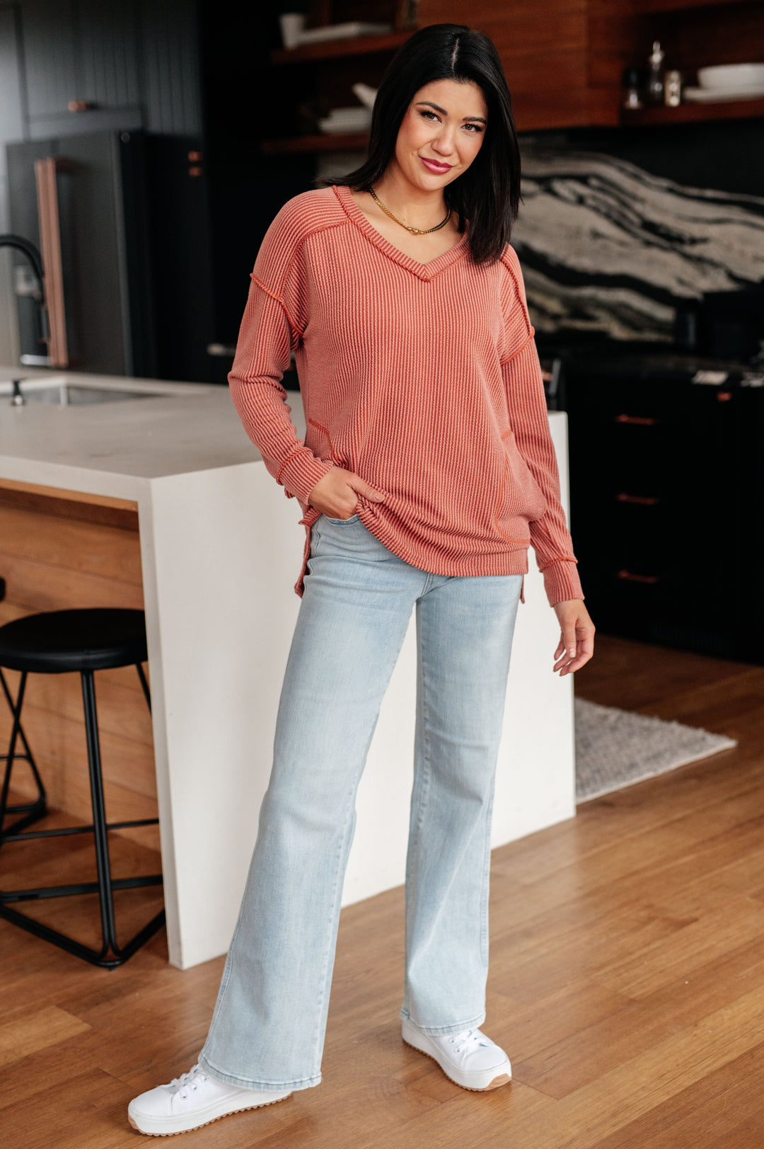 First and Foremost Rib Knit Top   Tops Joy & Country