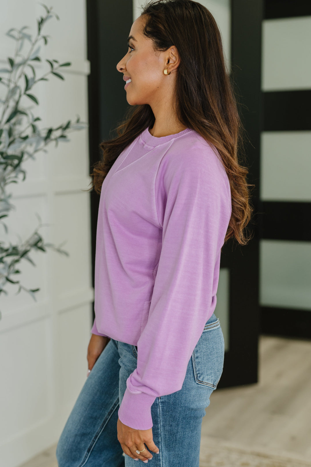 For the Experience Relaxed Pullover in Lavender   Womens Joy & Country