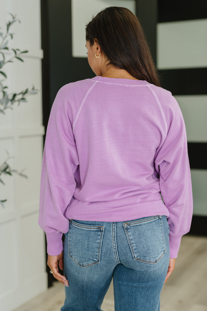 For the Experience Relaxed Pullover in Lavender   Womens Joy & Country