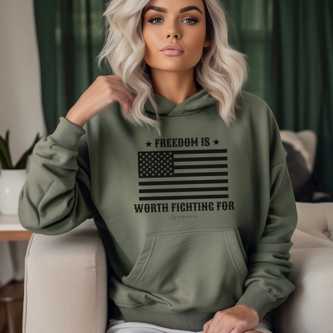Freedom is Worth Fighting For - Unisex Hoodie Sweatshirt