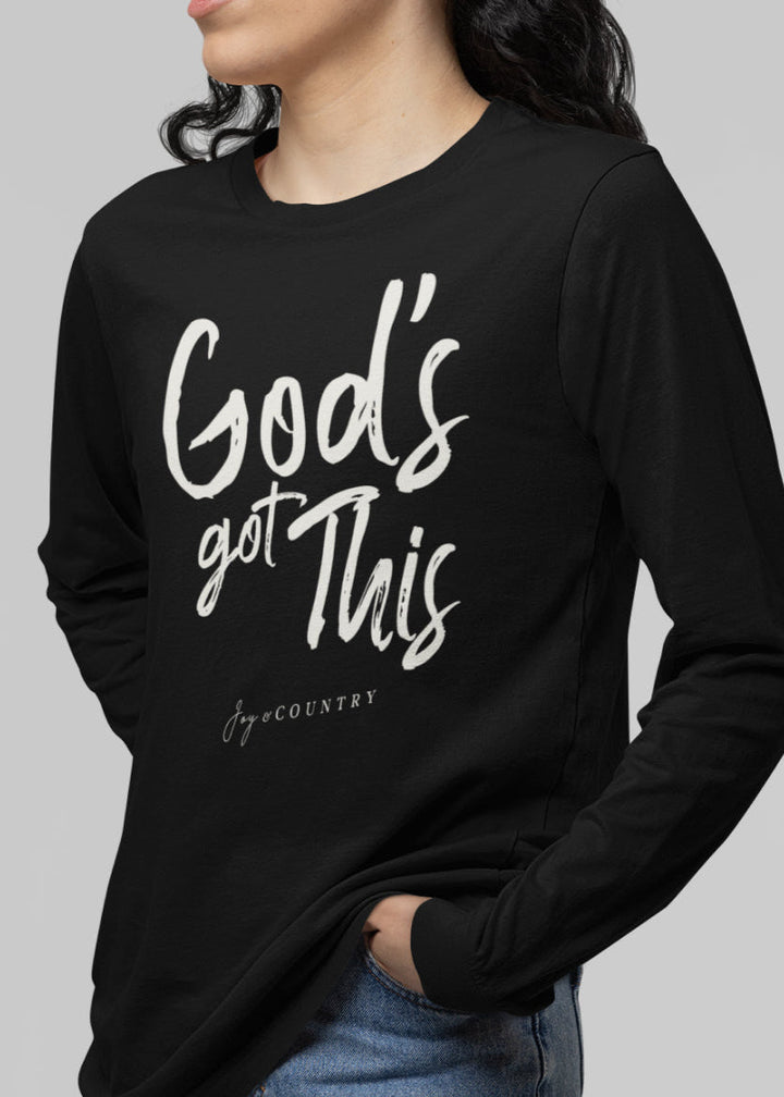 God's Got This - Unisex Jersey Long Sleeve Tee   Long-sleeve Joy & Country