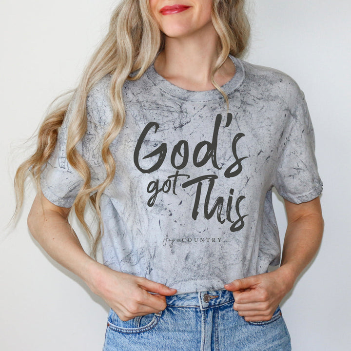 God's Got This Tie-Dye - Premium Unisex Heavyweight Crew-Neck Tee   T-Shirt Joy & Country