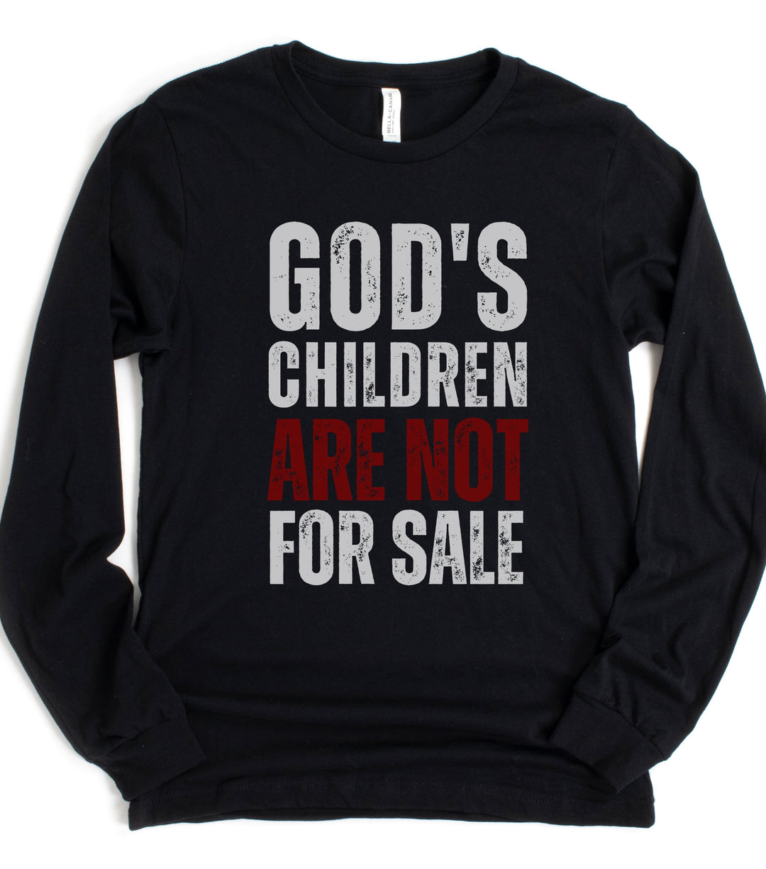 God's Children Are Not For Sale - Unisex Long-Sleeve Tee   Long-sleeve Joy & Country