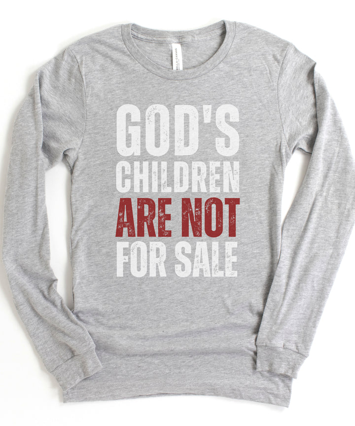 God's Children Are Not For Sale - Unisex Long-Sleeve Tee