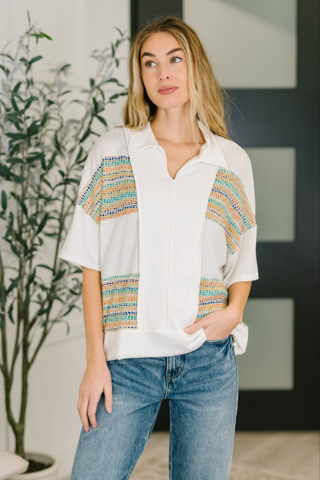 Good For Me Collared Knit Top   Womens Joy & Country