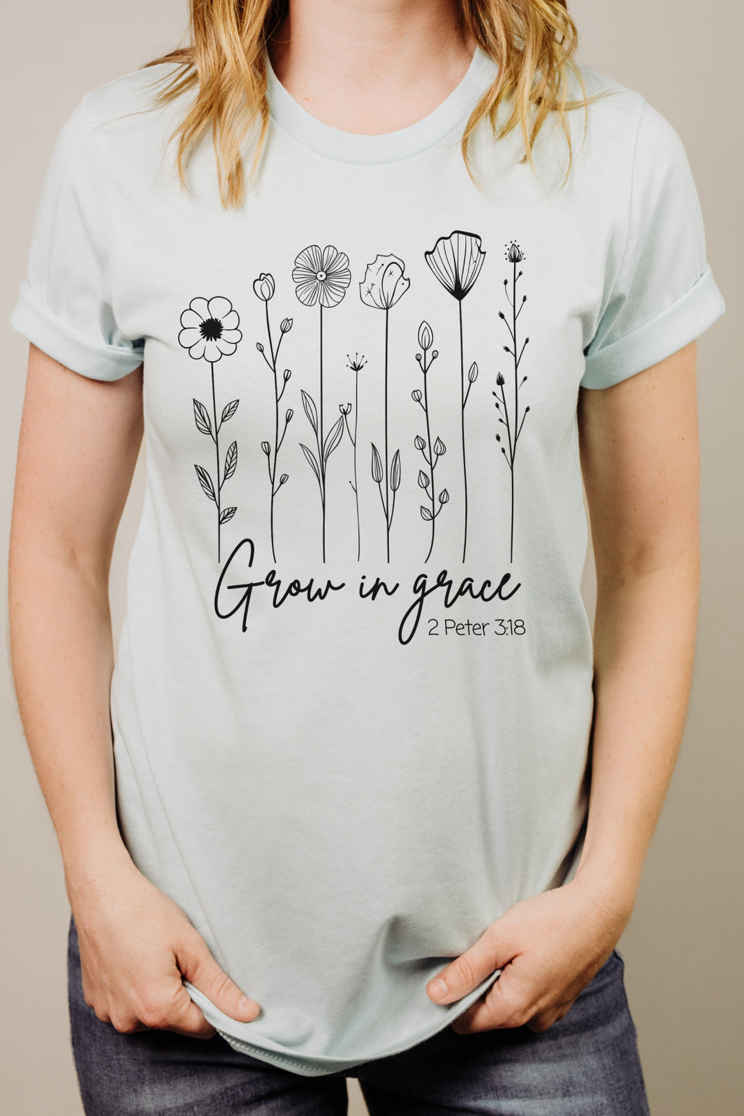 Grow In Grace 2 Peter 3:18 - Unisex Crew-Neck Tee