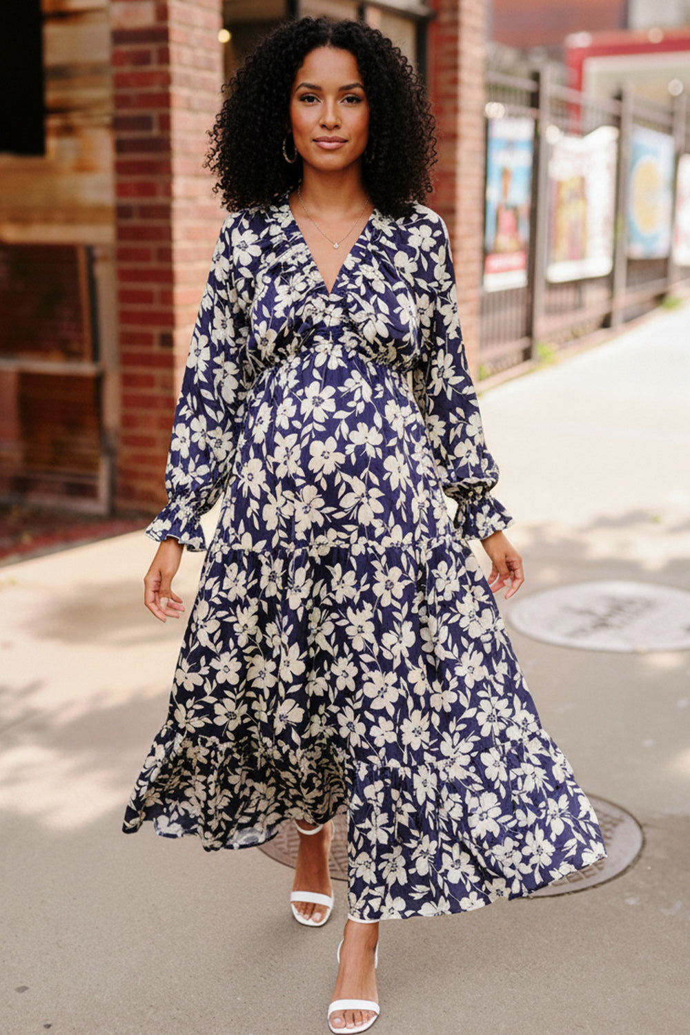 Blue Blossom Orchid Maxi Dress – Joy & Country