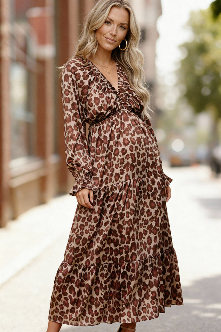 Wild Grace Leopard Maxi Dress    Joy & Country