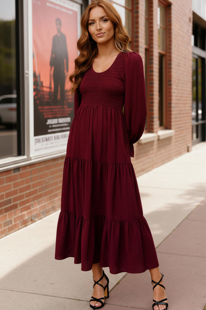 Burgundy Magic Maxi Dress    Joy & Country