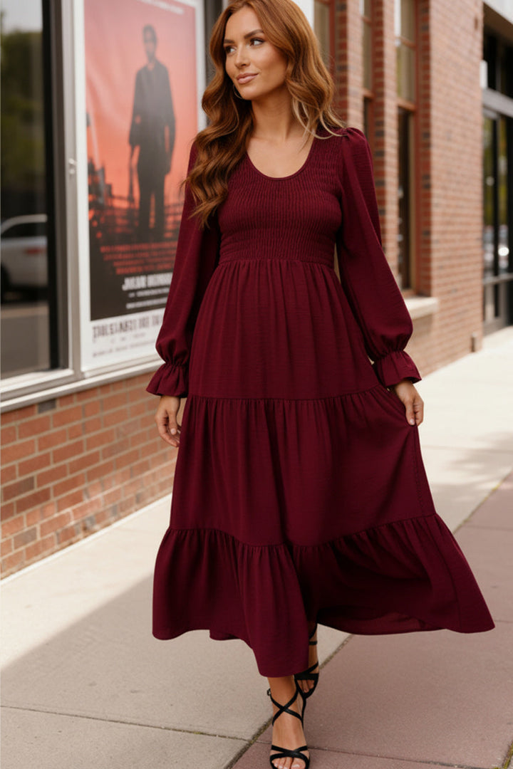 Burgundy Magic Maxi Dress    Joy & Country