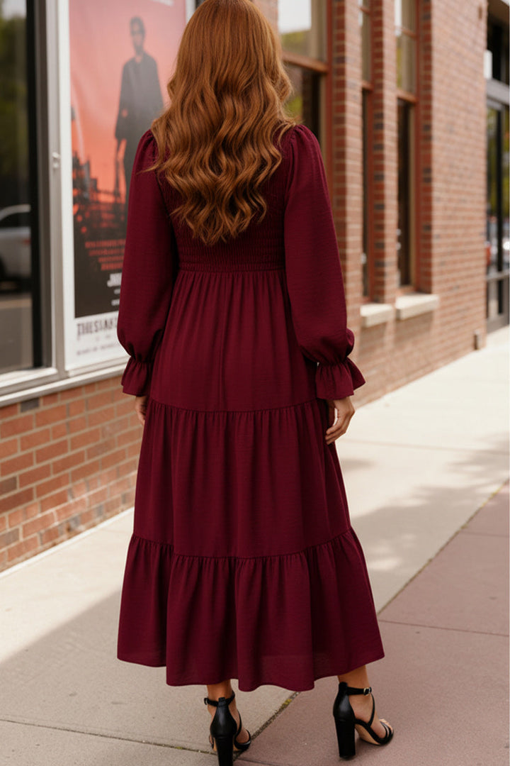 Burgundy Magic Maxi Dress    Joy & Country