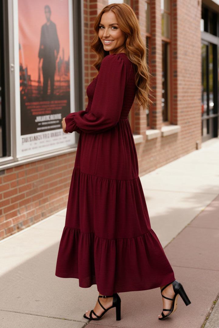Burgundy Magic Maxi Dress    Joy & Country