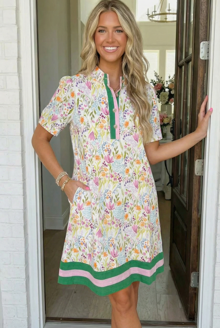 Spring Ready Floral Shift Dress    Joy & Country