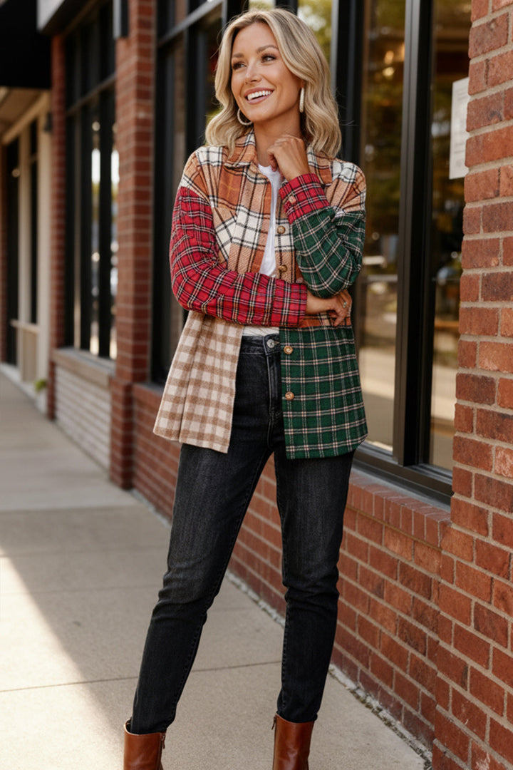 The Patchwork Party Shacket    Joy & Country