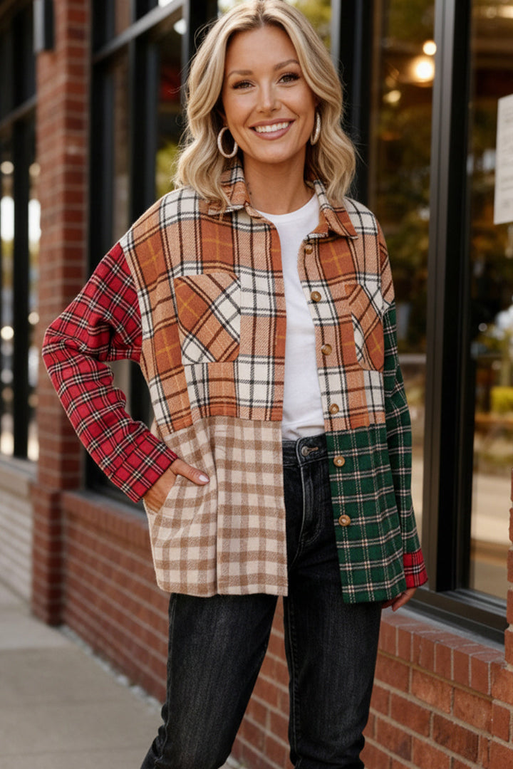 The Patchwork Party Shacket    Joy & Country