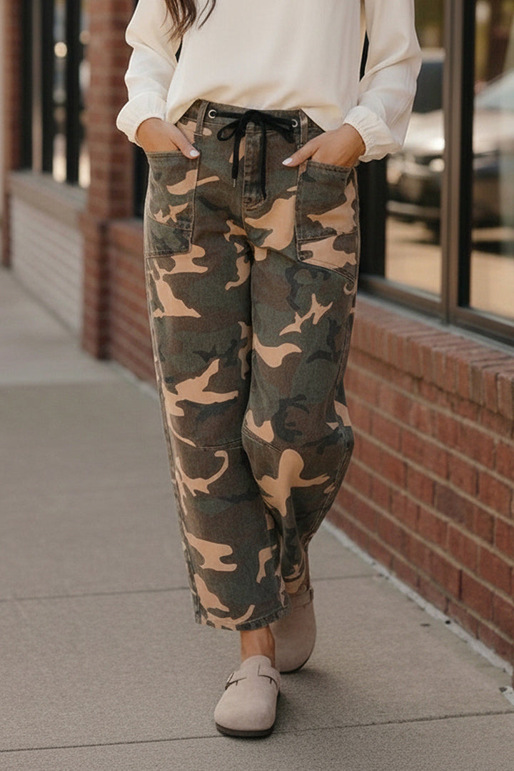 Stealth Mode Camo Drawstring Pants    Joy & Country
