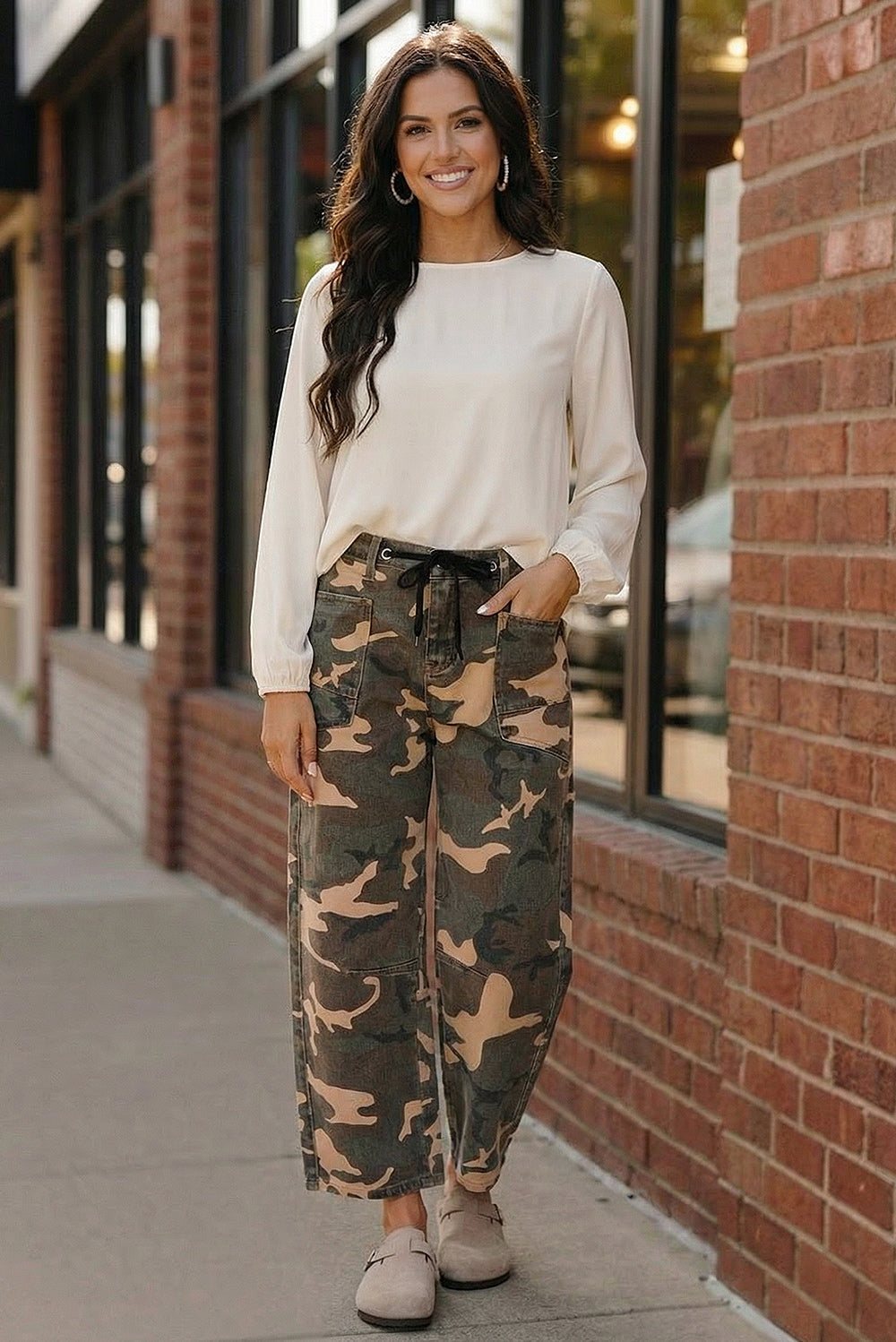 Stealth Mode Camo Drawstring Pants    Joy & Country