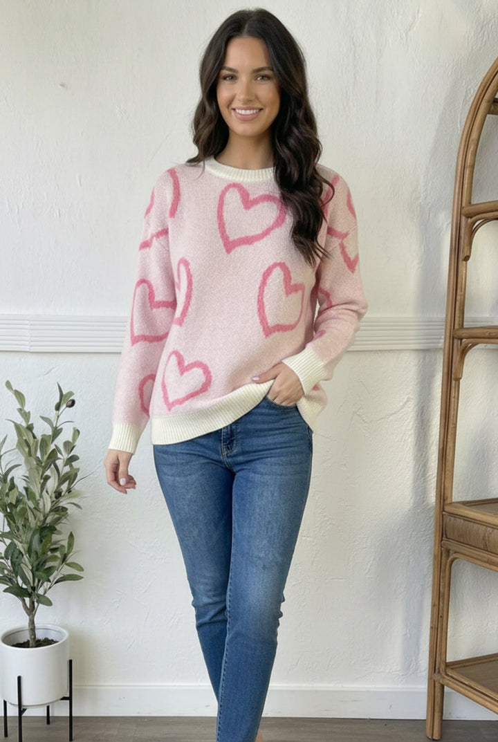 Love Abounds Jacquard Sweater