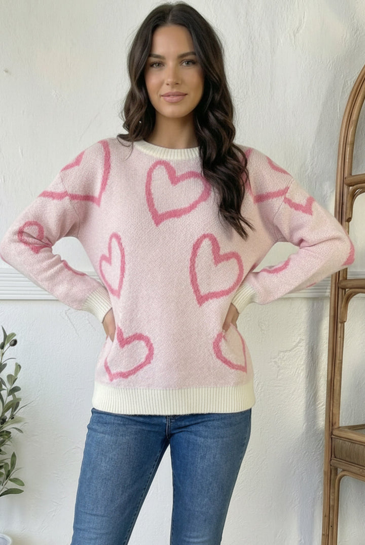 Love Abounds Jacquard Sweater