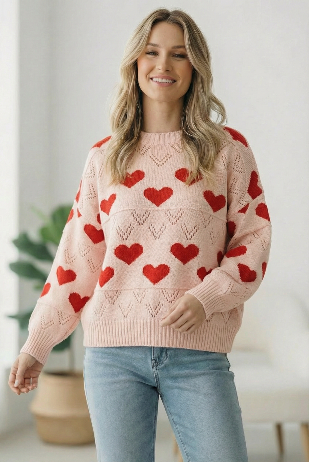 A Love Note Heart Sweater    Joy & Country