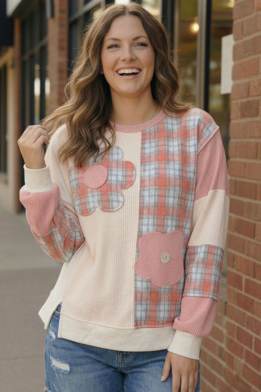 Pretty Prairie Patch Dusty Rose Pullover    Joy & Country