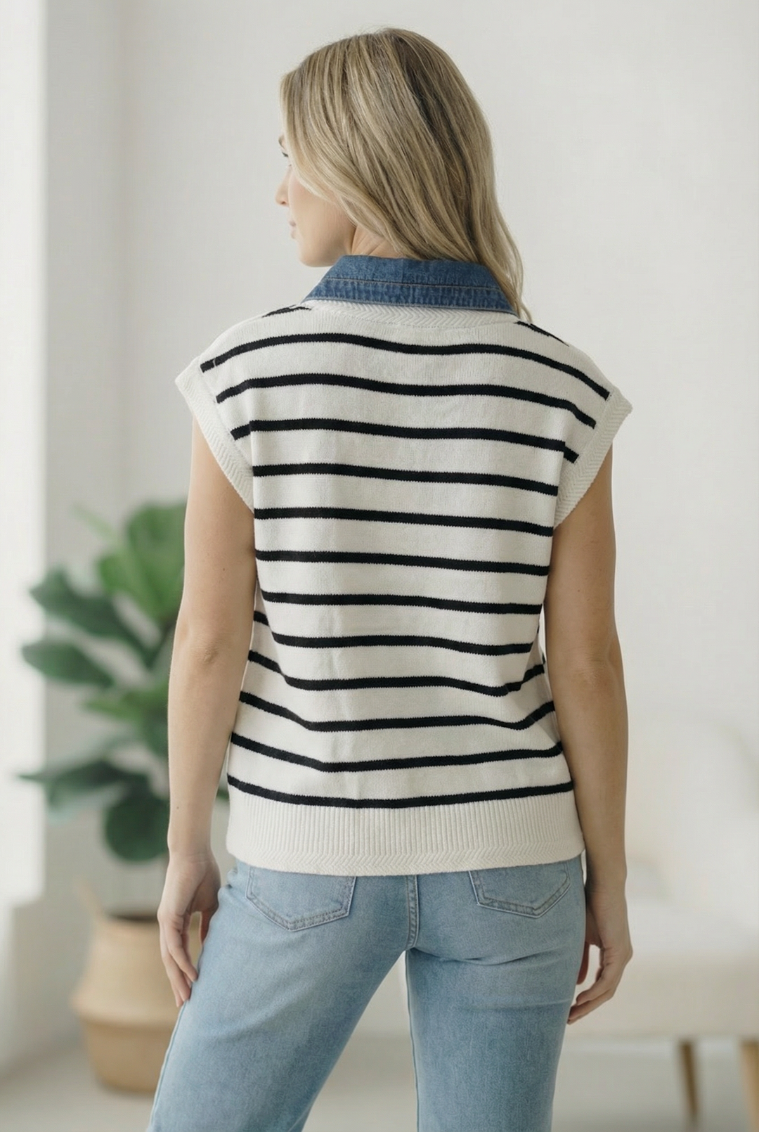 With an Ocean View Sweater Vest    Joy & Country