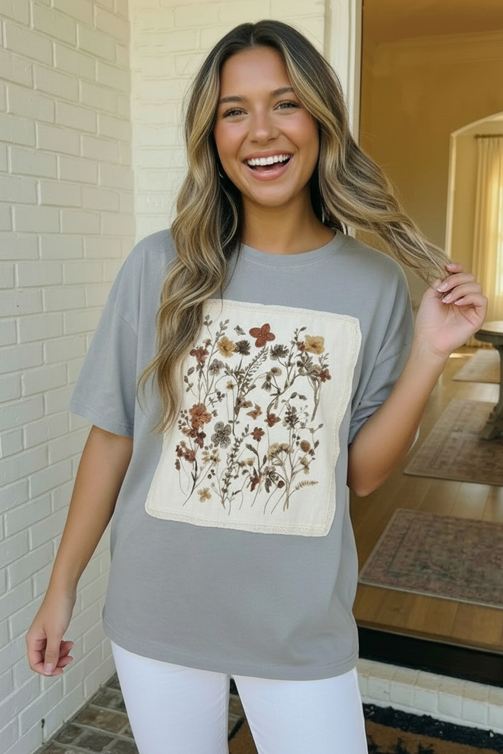 Wildflower Patch Oversized Graphic Tee    Joy & Country