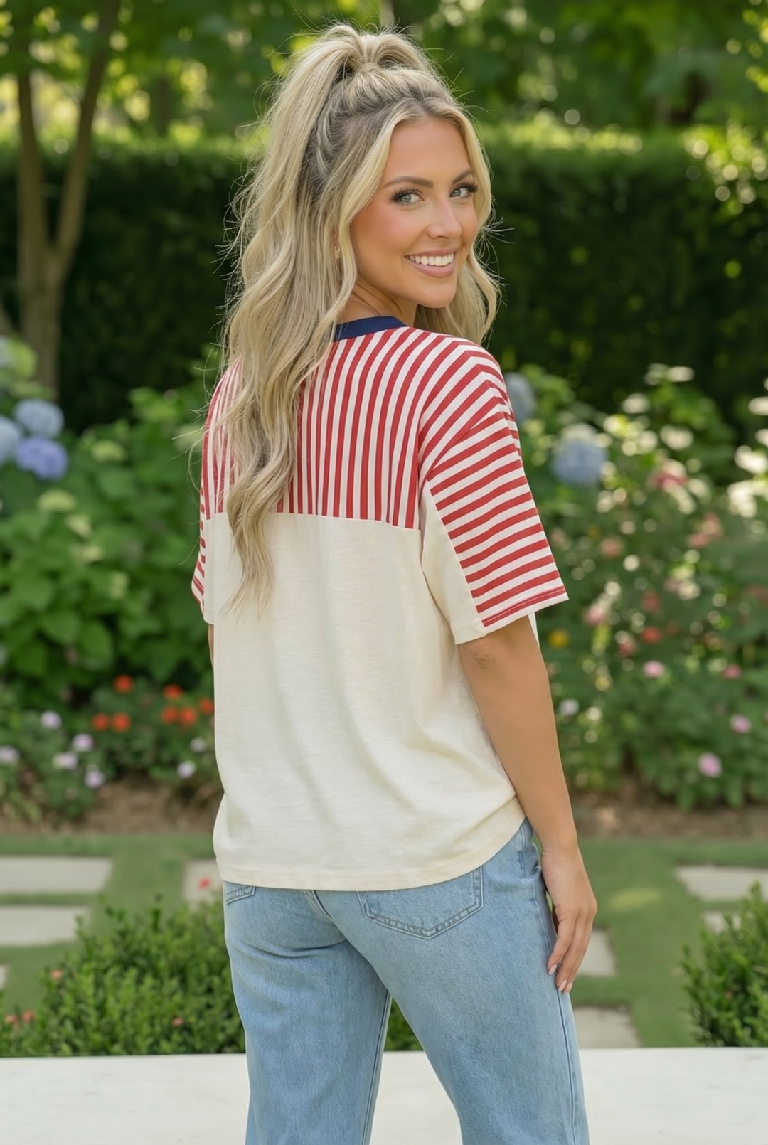 Stars and Stripes Forever Graphic Tee    Joy & Country