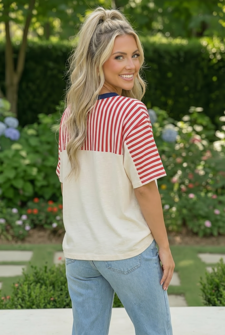 Stars and Stripes Forever Graphic Tee    Joy & Country