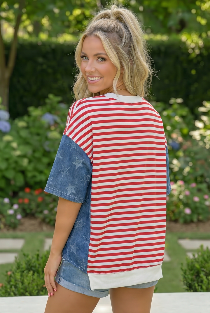 Stars Stripes and So Much Style Top    Joy & Country