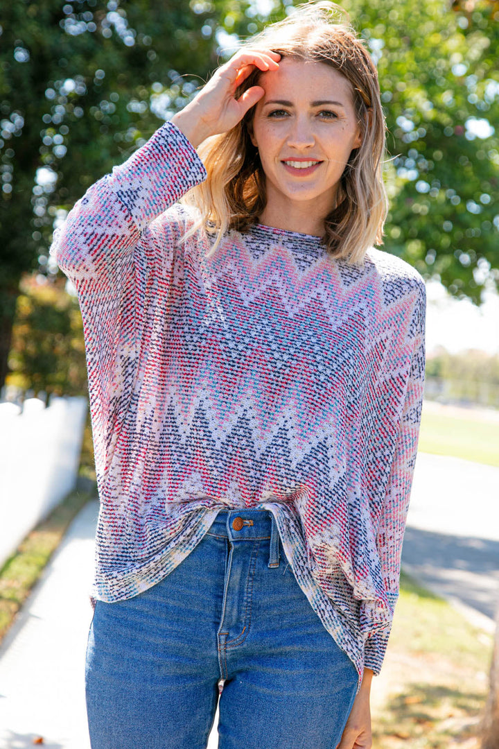Shirt of Many Colors Knit Top