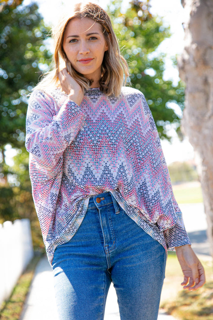 Shirt of Many Colors Knit Top