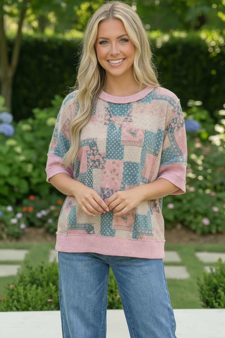Chic Patchwork Dreams Top