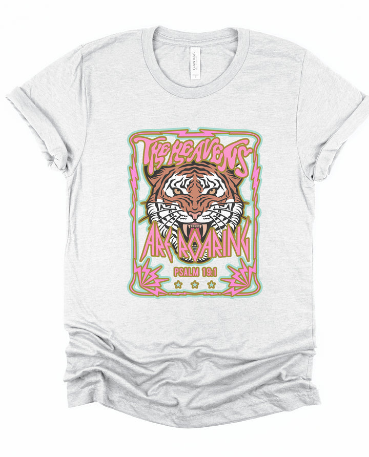 The Heavens Are Roaring Psalm 19:1 - Unisex Crew-Neck Tee - Joy & Country