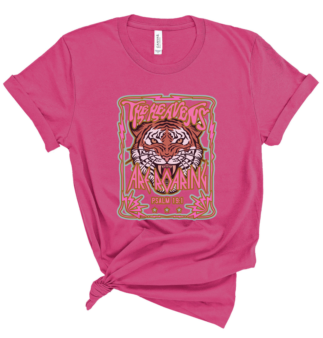 The Heavens Are Roaring Psalm 19:1 - Unisex Crew-Neck Tee - Joy & Country