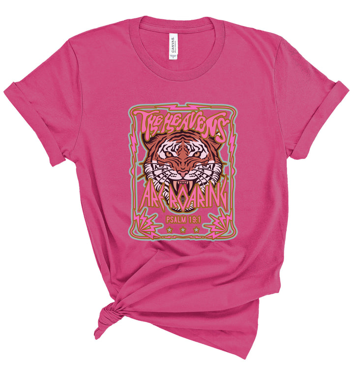 The Heavens Are Roaring Psalm 19:1 - Unisex Crew-Neck Tee - Joy & Country