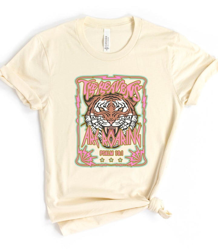 The Heavens Are Roaring Psalm 19:1 - Unisex Crew-Neck Tee - Joy & Country