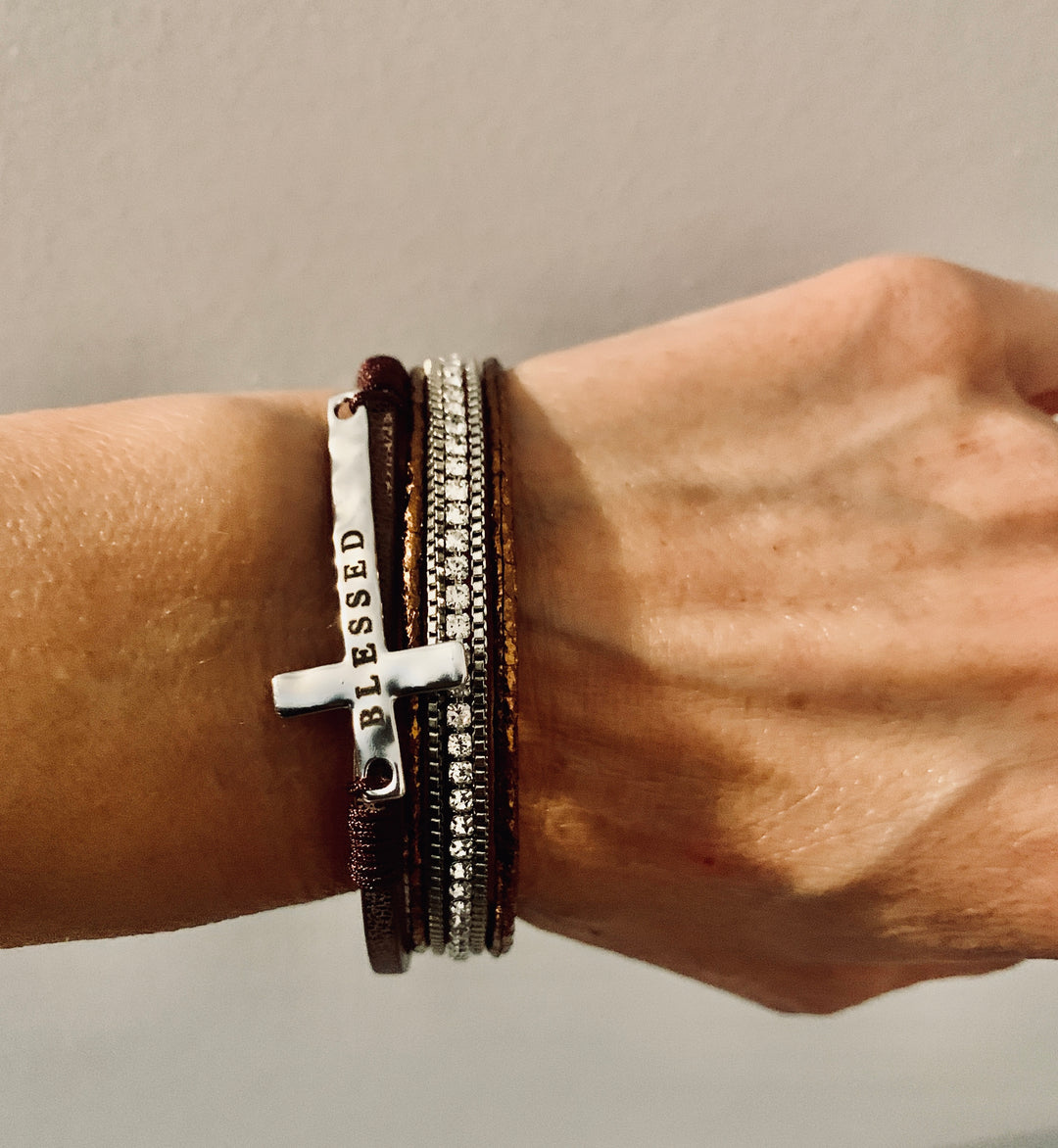 Blessed And Highly Favored - Magnetic Wrap Bracelet
