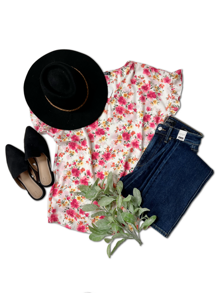 Fun Touch Floral Top