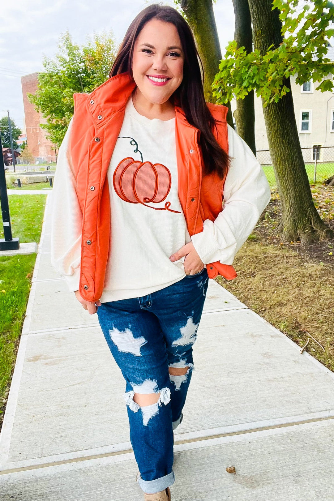 Fall Ready Snap-Button Quilted Puffer Vest - Joy & Country