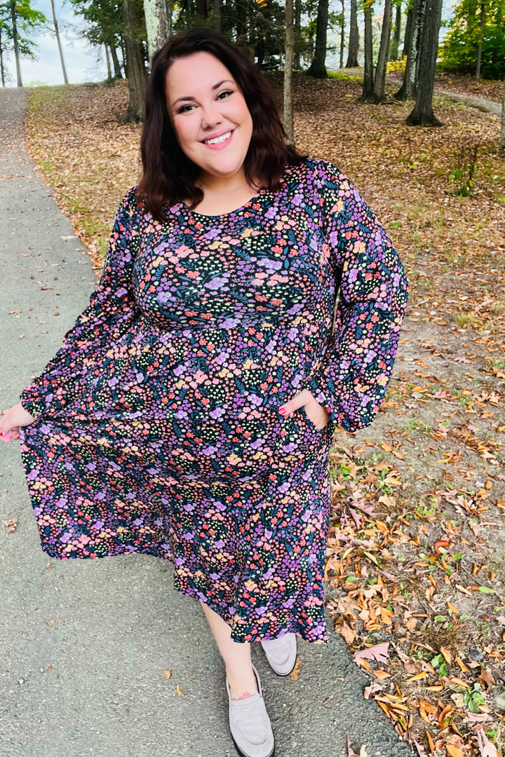 Garden Stroll - Fit & Flare Midi Dress