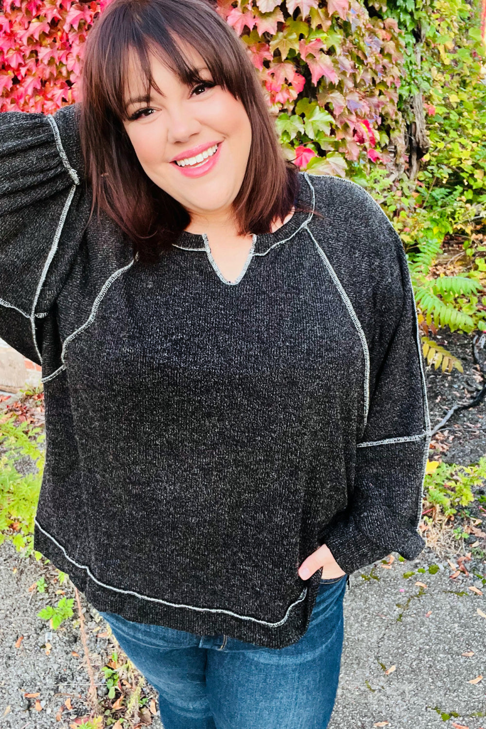 Ready For The Weekend - Soft Charcoal Top