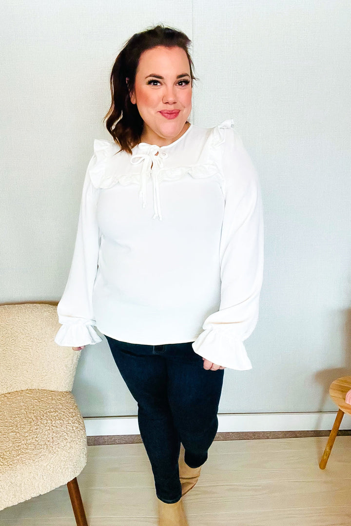 Center Stage Ruffle Blouse - Joy & Country