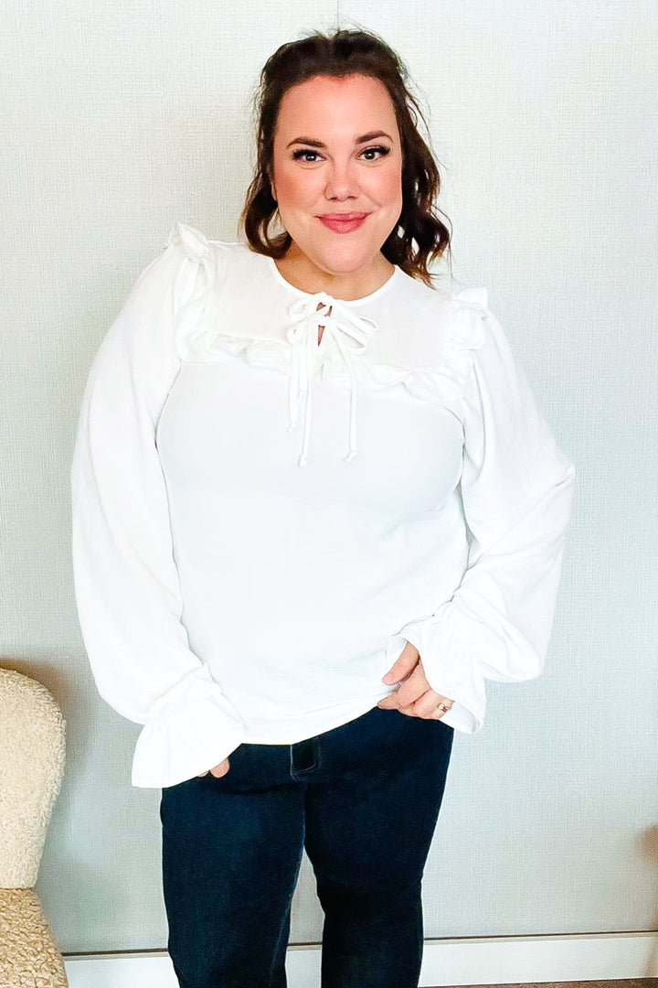 Center Stage Ruffle Blouse - Joy & Country