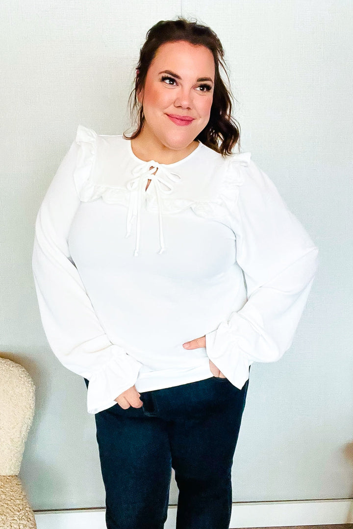 Center Stage Ruffle Blouse - Joy & Country
