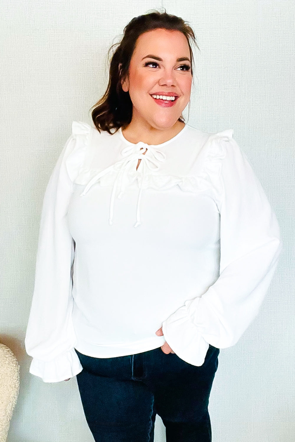 Center Stage Ruffle Blouse - Joy & Country