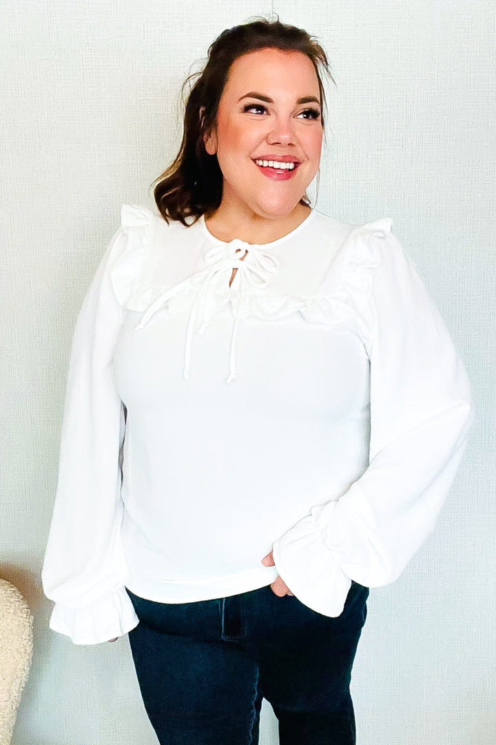 Center Stage Ruffle Blouse - Joy & Country
