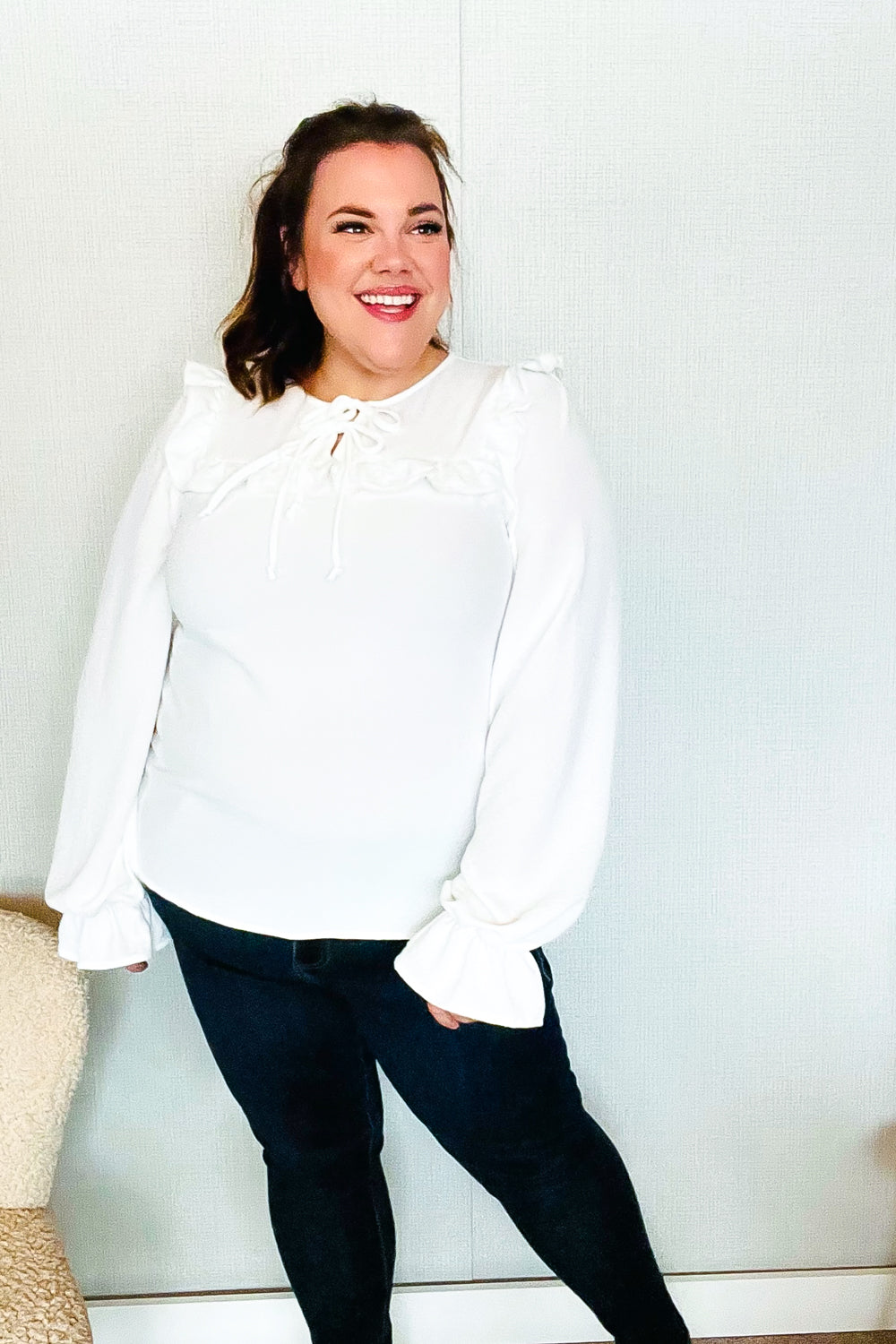 Center Stage Ruffle Blouse - Joy & Country